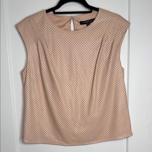 Marc New York Vegan‎ Leather Sleeveless Top - Small